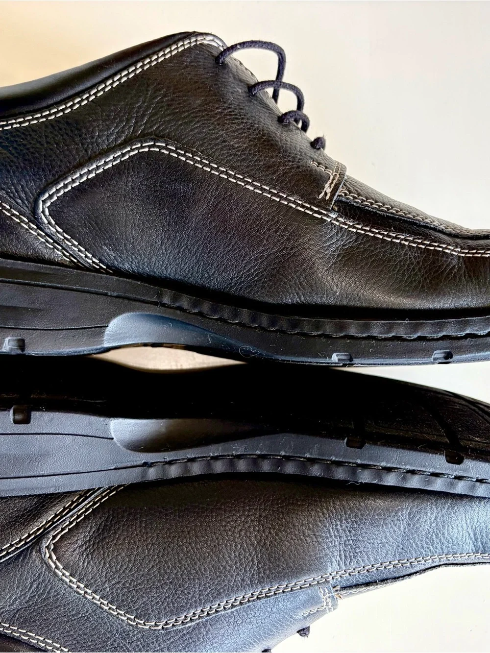 Dockers All Motion Comfort Black Leather Dress Shoes Size 12 W